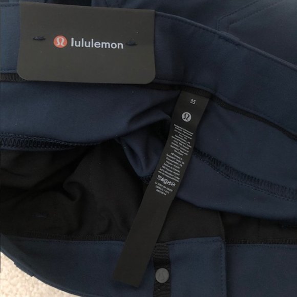 NEW Lululemon ABC Skinny-Fit 5 Pocket Pant 30"L Warpstreme, True navy - 35"x 30" - Picture 8 of 13